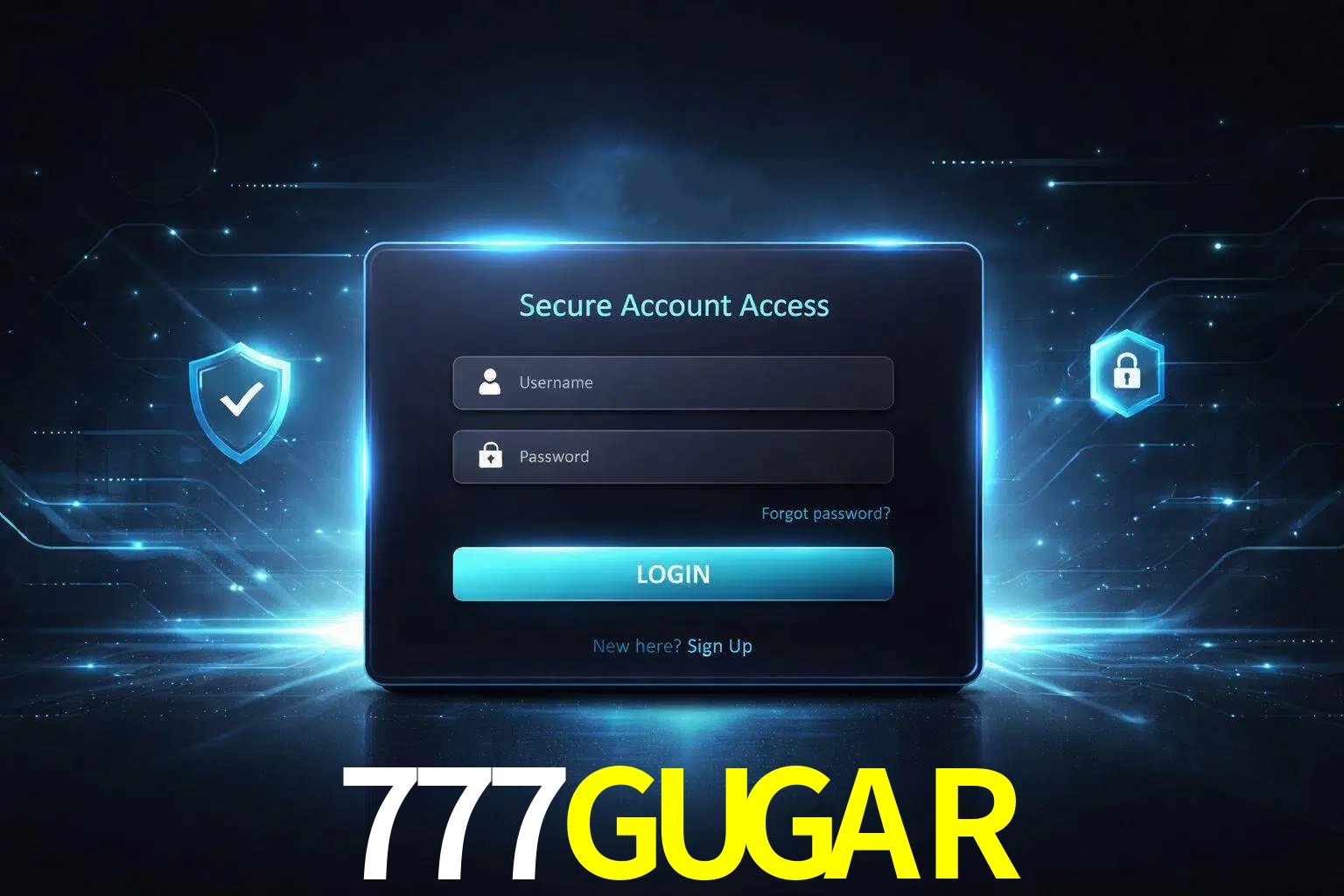 Pantalla de inicio de sesión de cuenta 777GUGAR para usuarios en México